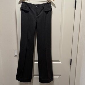 Anthropologie Dark Gray Wide Leg Trousers